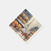 Serviette En Papier Noël à Paris, (Coin)