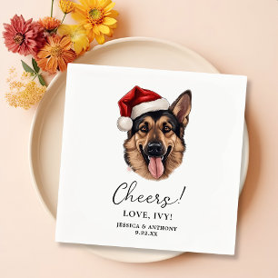 Serviette En Papier Noël Allemand Berger Chien Chien Personnalisé Salu