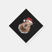 Serviette En Papier Noël amusant de Capybara (Coin)