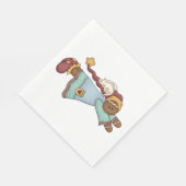 Serviette En Papier Noël Ange en pain d'épices (Coin)