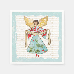 Serviette En Papier Noël Angel Paix sur Terre