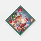 Serviette En Papier Noël Anniversaire 8 (Coin)