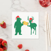 Serviette En Papier Noël applaudit ! (En situation)