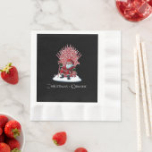 Serviette En Papier Noël arrive (En situation)