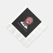 Serviette En Papier Noël arrive (Coin)