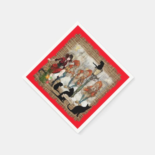 Serviette En Papier Noël avec Anton Pieck (Coin)