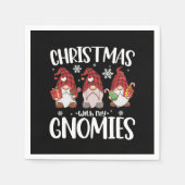 Serviette En Papier Noël Avec Mes Gnomies Buffalo Red Plaid Gnome (Devant)