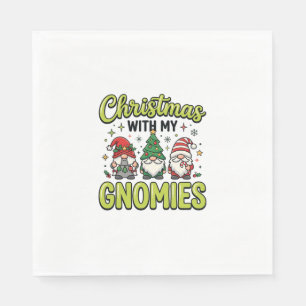 Serviette En Papier Noël avec mes lutins modèle gnome