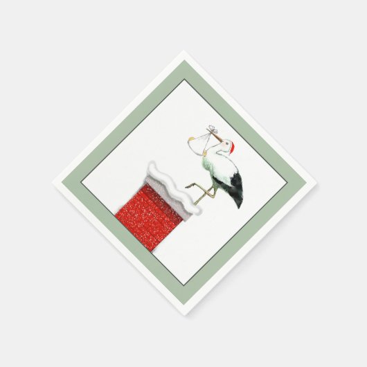 Serviette En Papier Noël Baby shower décembre (Coin)