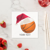 Serviette En Papier Noël basket-ball (En situation)