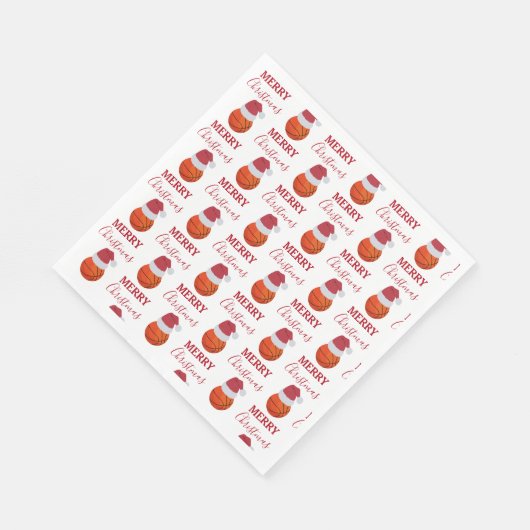 Serviette En Papier Noël Basket-ball Sports Ball Party (Coin)