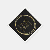 Serviette En Papier Noël Black Gold (Coin)