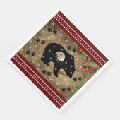 Serviette En Papier Noël Black Oear Bald Eagle Wilderness (Coin)