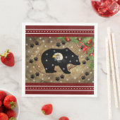 Serviette En Papier Noël Black Oear Bald Eagle Wilderness (En situation)