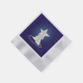 Serviette En Papier Noël blanc (Coin)