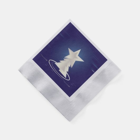 Serviette En Papier Noël blanc (Coin)