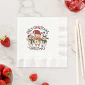 Serviette En Papier Noël blanc ; UGLY CHRISTMAS (En situation)