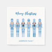 SERVIETTE EN PAPIER NOËL BLEU NUTCRACKER (Devant)