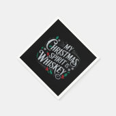 Serviette En Papier Noël Boire Whiskey Amateurs Boire Boire Boire Boir (Coin)