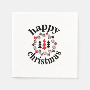 Serviette En Papier Noël Bonne fête de Noël