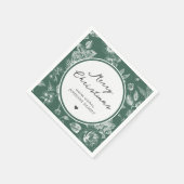 Serviette En Papier Noël botanique (Coin)
