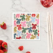Serviette En Papier Noël Bows Coquette (En situation)