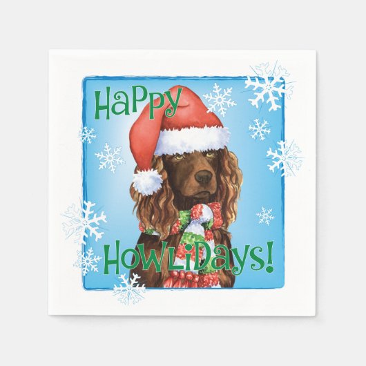 Serviette En Papier Noël Boykin Spaniel (Devant)