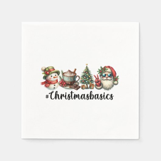 Serviette En Papier Noël cadeau Noël (Devant)