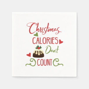 Serviette En Papier noël calories ne compte pas les citations de vacan