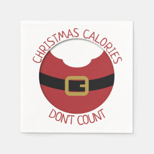 Serviette En Papier Noël calories Père Noël le ventre rouge costume
