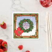 Serviette En Papier Noël canadien (En situation)
