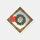 Serviette En Papier Noël canadien (Coin)