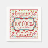 Serviette En Papier Noël Chocolat Chocolat Coca Cocktail (Devant)