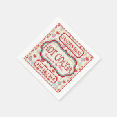 Serviette En Papier Noël Chocolat Chocolat Coca Cocktail (Coin)