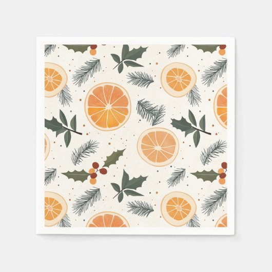 Serviette En Papier Noël Citrus Hygge (Devant)