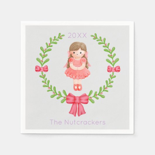 Serviette En Papier Noël Clara Nutcracker (Devant)
