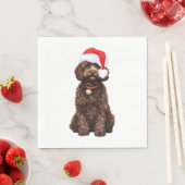 Serviette En Papier Noël Cockapoo (En situation)