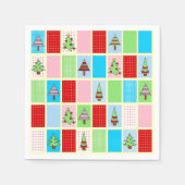 Serviette En Papier Noël coloré (Devant)