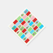 Serviette En Papier Noël coloré (Coin)