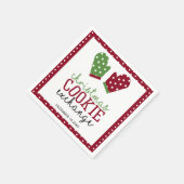 Serviette En Papier Noël Cookie Exchange Fête Fête Four Mitts (Coin)