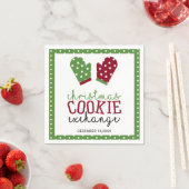 Serviette En Papier Noël Cookie Exchange Fête Fête Four Mitts (En situation)