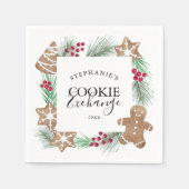 Serviette En Papier Noël Cookie Exchange Party (Devant)