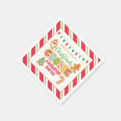 Serviette En Papier Noël Cookie Exchange Party Napkin - Blanc Bkd (Coin)