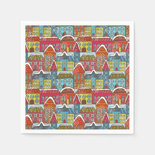 Serviette En Papier Noël cosy (Devant)