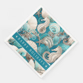 Serviette En Papier Noël côtier Bold Motif hippocampe #4 ID1009 (Coin)