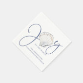 Serviette En Papier Noël côtier Joie Seashell Nautical Holiday (Coin)