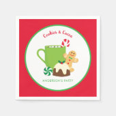 SERVIETTE EN PAPIER NOËL CUITS ET CACAO (Devant)