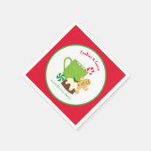 SERVIETTE EN PAPIER NOËL CUITS ET CACAO (Coin)