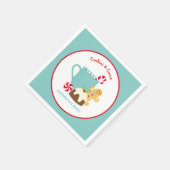 SERVIETTE EN PAPIER NOËL CUITS ET CACAO (Coin)