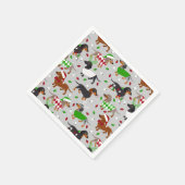 Serviette En Papier Noël Dachshund Tous les manteaux Napkins (Coin)
